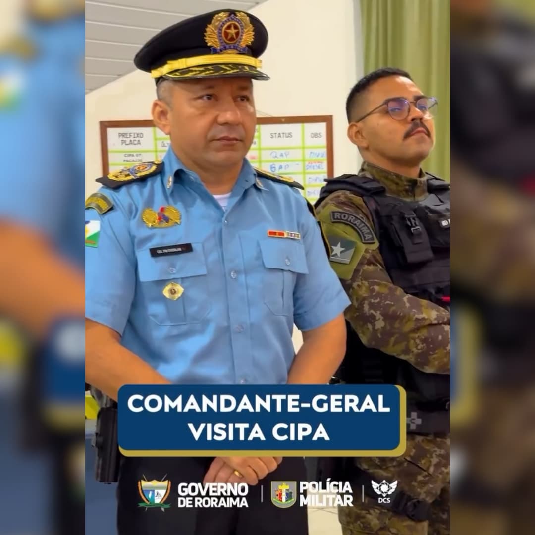 Comandante-Geral da PMRR visita Companhia de Policiamento Ambiental
